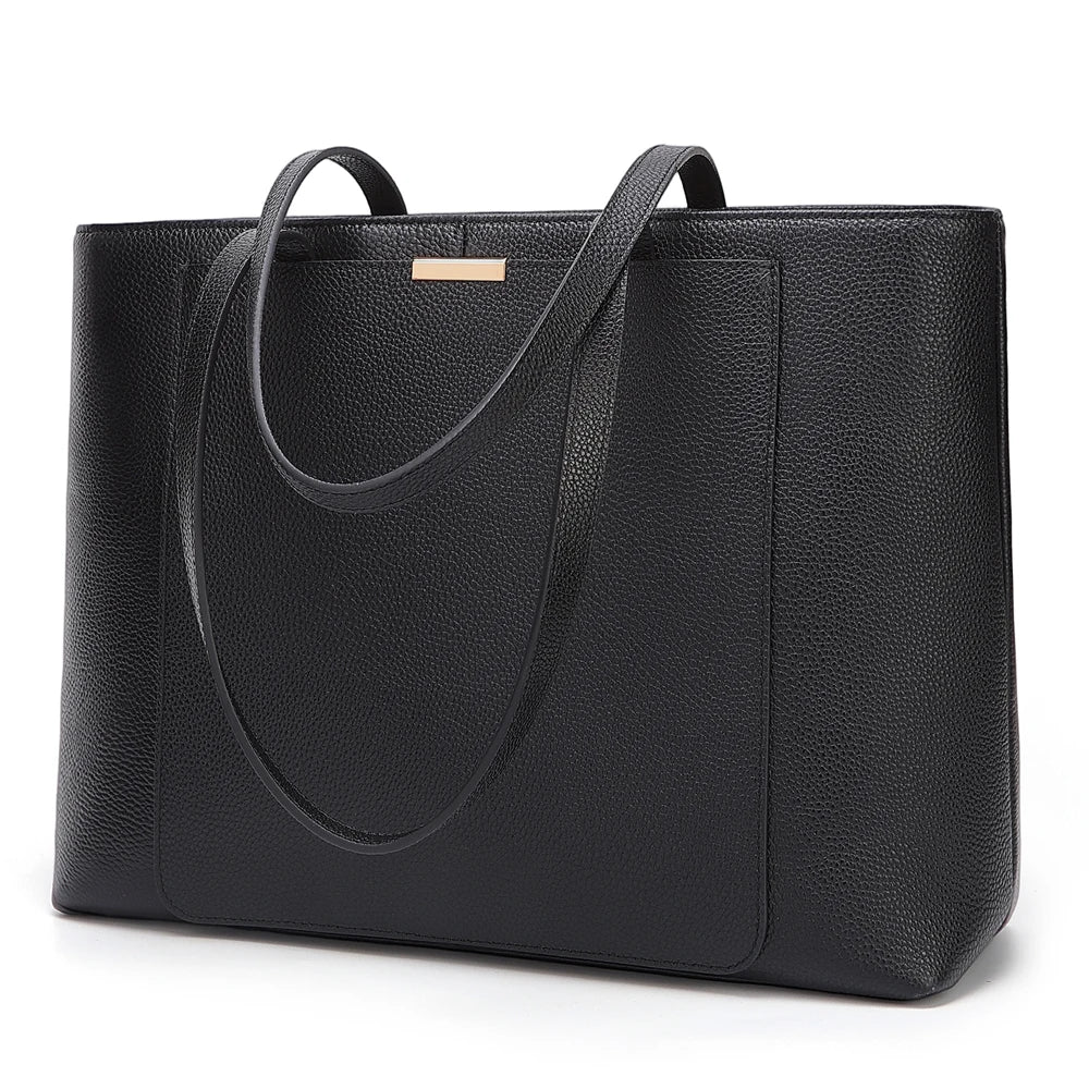 Factory Wholesale Customizable Women's Genuine Leather Open Top Tote Shoulder Bag-All Seasons Fashion Lady Handbag