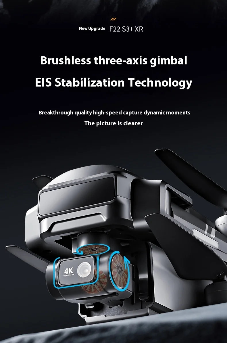 SJRC F22 S3 XR 4K GPS 5G Quadcopter with Screen Remote Control DRONES 3-Axis Gimbal 6KM Repeater FCC EIS HD Camera Drone