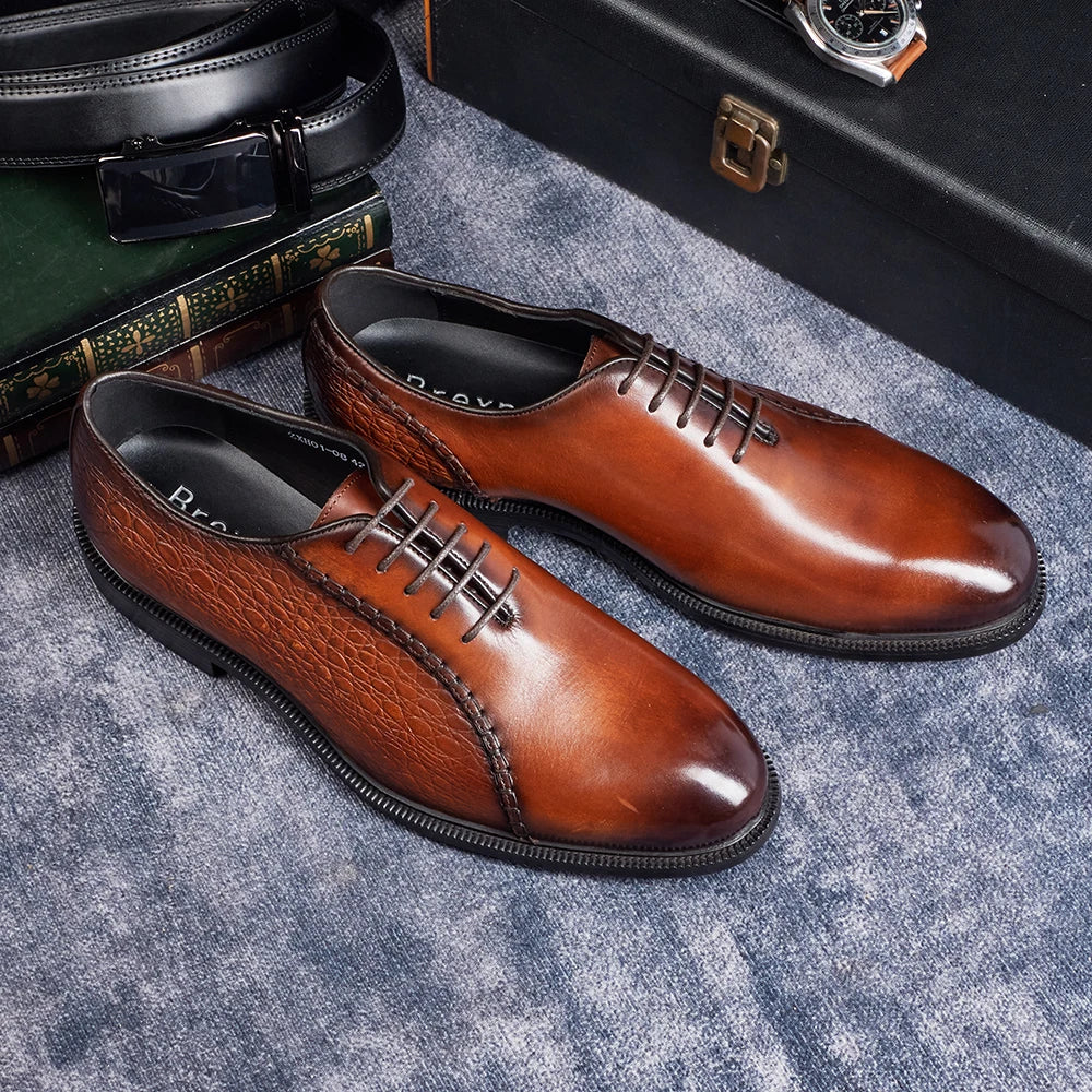 Purely Handmade Designer Men's Elegant Casual Shoes Oxfords-Factory Wholesale