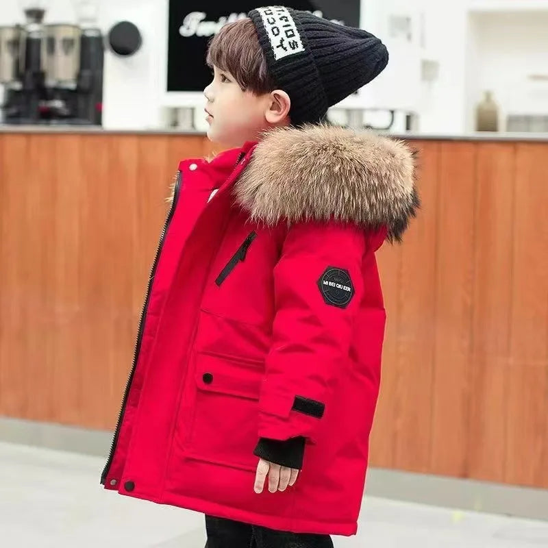 Children's Clothing Cotton Jacket Winter New Down Cotton Sports Jacket Pie Overcomes Super Thick Outerwear Boys Cotton Jacket