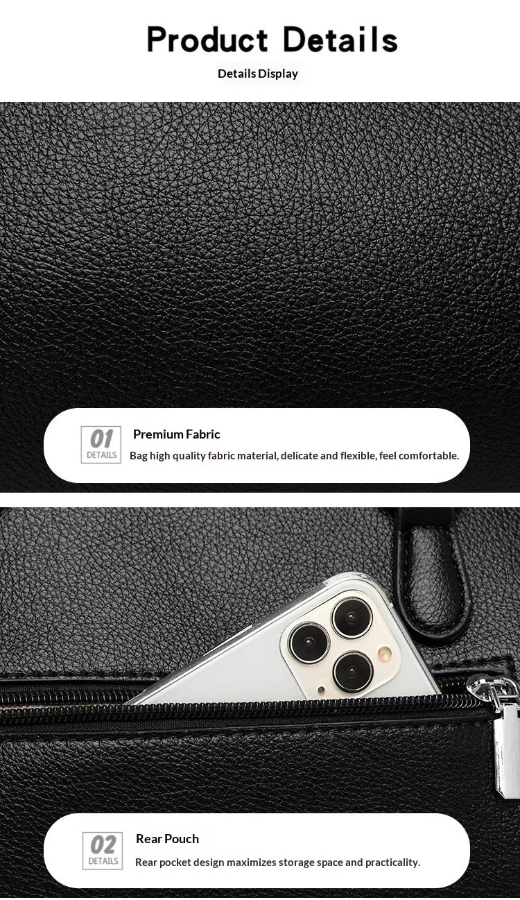 New High-End PU Fashion Women's Casual Tote Crossbody Bag with Zipper Closure Versatile Daily Use
