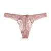 New Breathable Low Waist Sexy Lace Thong Comfortable Cotton Crotch Women's Underwe