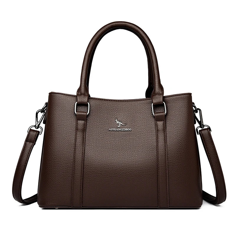 Bags for Women Fashion and High-Quality Multi Layer Pu Leather Ladies Handbag Designer Luxury Brand Minimalist Shoulder Bag