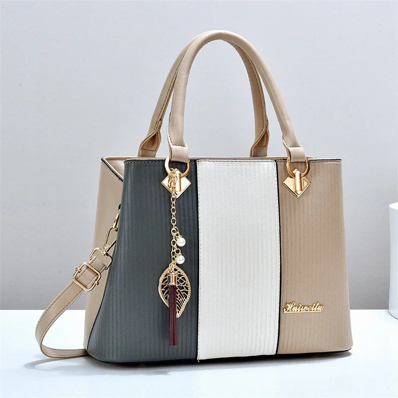 2026 New Fashion Women's Handbag PU Leather Tote Bag  Large Capacity Crossbody Shoulder Bag Ladies Factory Custom Bag for Women