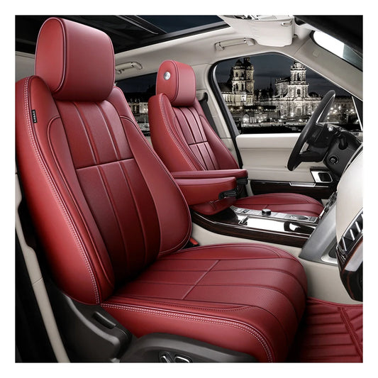 Car seat cover Luxury Leather Original Custom Fit Seat Kits for Land Rover Range Rover Velar Evoque Sport Discovery 3 4 5 Defender Seat Cover