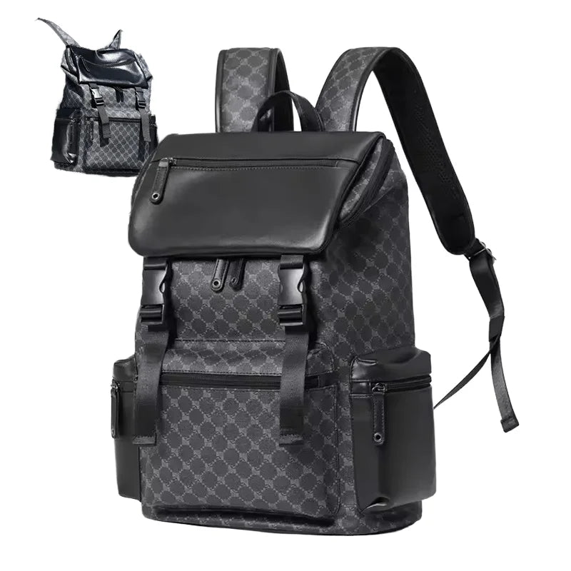 2026 Trending PU Oxford Custom Student Backpack Waterproof Laptop School Bag Nylon Fashionable Travel Bags for Men Women Gift