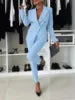 Full Length Regular Fit Women Blazer Set Hot Sale Temperament Slim Fit Suit Jacket