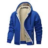 2025 Autumn Winter New Fleece Thick Warm Zipper Coat Hoodies Cardigan Hooded European Size Lamb Fleece Casual Hoodies Sweater