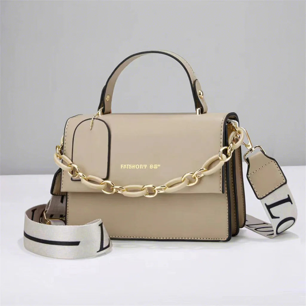 Women hand bag 2026 New Retro Style Women's Crossbody Handbag Elegant Small Square Bag Personalized Chain PU Material Fashionable Shoulder Bag
