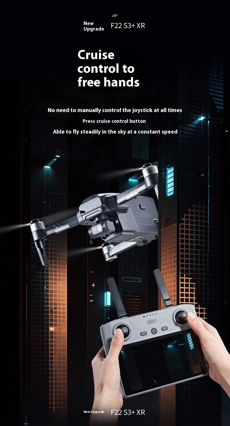 SJRC F22 S3 XR 4K GPS 5G Quadcopter with Screen Remote Control DRONES 3-Axis Gimbal 6KM Repeater FCC EIS HD Camera Drone