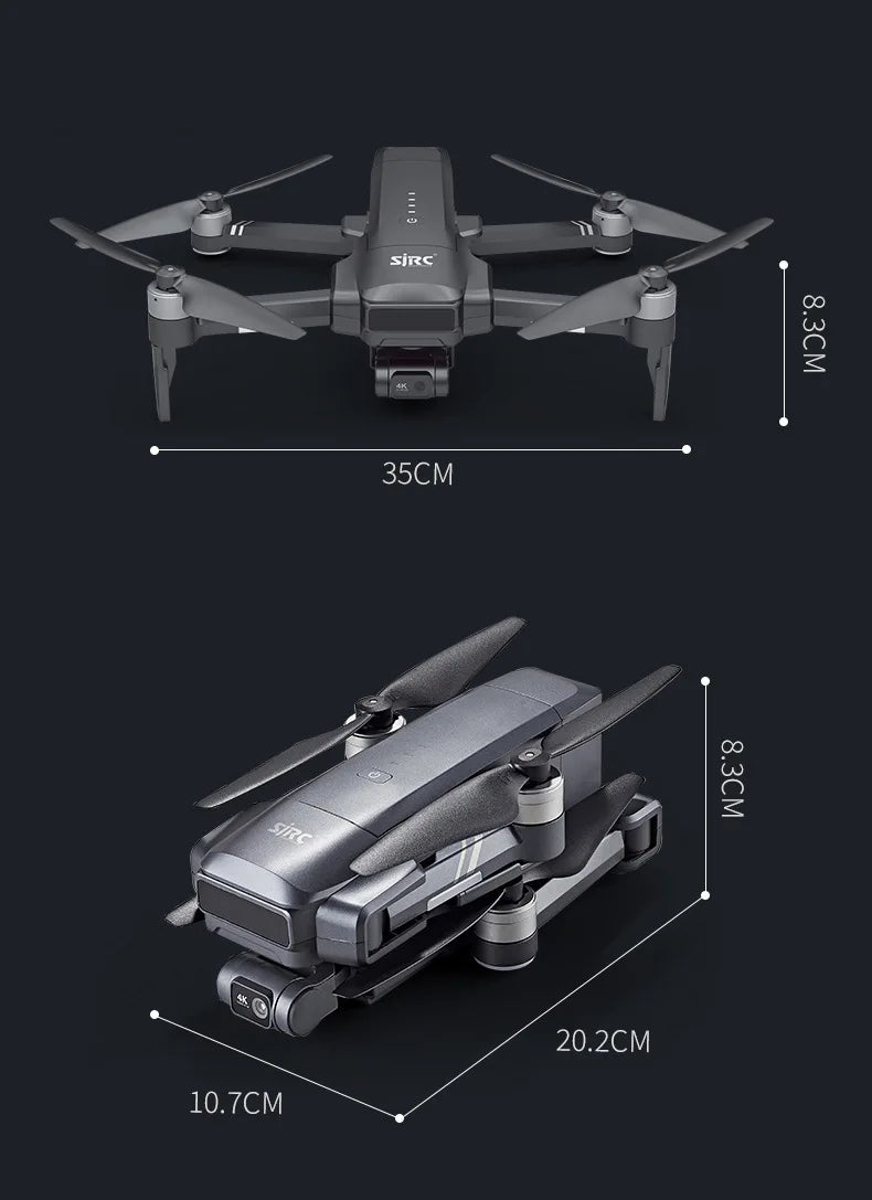 SJRC F22 S3 XR 4K GPS 5G Quadcopter with Screen Remote Control DRONES 3-Axis Gimbal 6KM Repeater FCC EIS HD Camera Drone