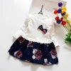 Flower Girl Dress Casual 1-9 Years Floral Baby Girls Dresses Cotton 4 Colors Wedding Party Children Clothes Birthday Clothing