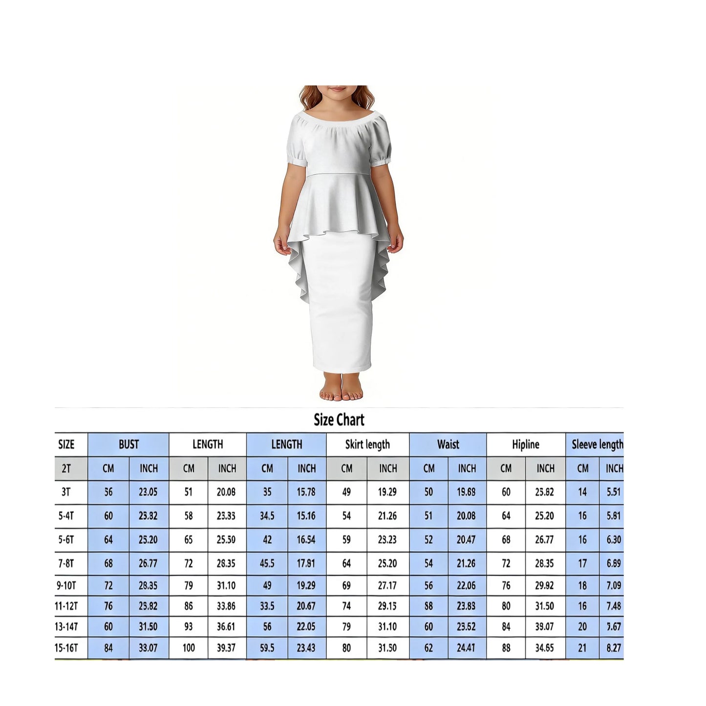 Custom Girls Puletasi Set Dress Top and Skirts Pacific Island Design Plus Size Kids Dress Short Sleeve Toddler Clothes Two Piece