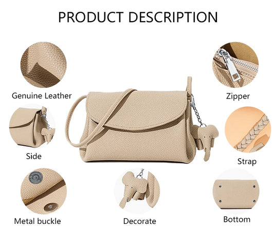 3333 G- SHINEERA 2026 Luxury Genuine Cowhide Leather Shoulder Bag Minimalist Hobo Handbag Zipper Crescent Purse