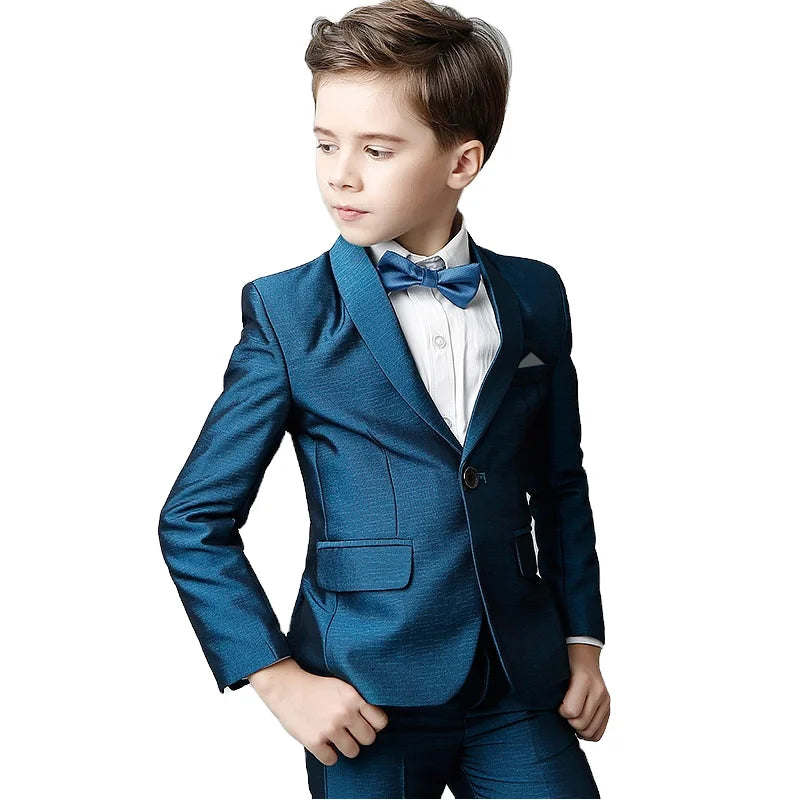 Fashion Formal Outfits From 2 To 10 Years Gentleman Attire Suit Kids Clothing Boy Children Clothes
