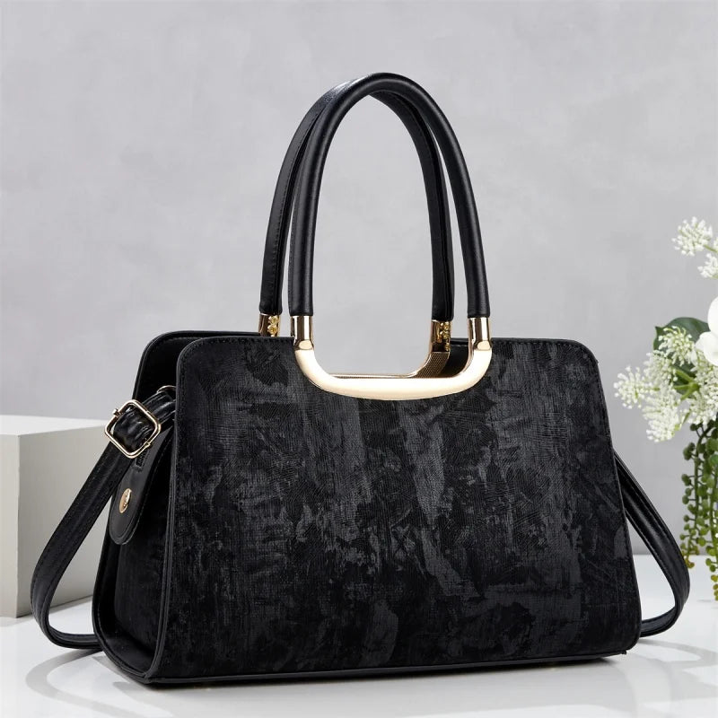 Women hand bag 2026 New Arrival Luxury PU Waterproof Durable Large Capacity Solid Color Fashion Tote Bag for Women Daily Use Bags for Women