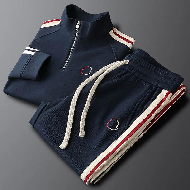 Men's High-quality Breathable Long Sleeved Zipper Jacket Embroidered logo Autumn Casual Sportswear Youth