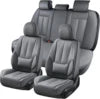 Custom Universal Luxury Napa Leather Car Seat Covers 3D Full Set PVC for Toyota for Rav4 Full Enclosure Vehicle Accessory