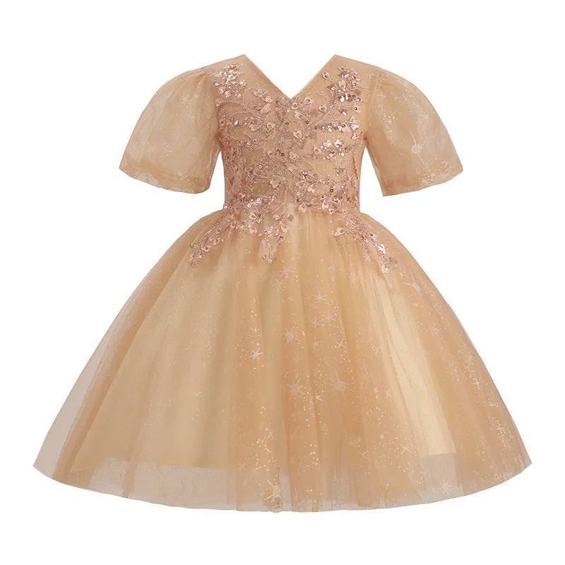 Elegant Princess Summer Children Evening Party Kids Dresses for Girls Wedding Dress Vestidos