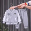 Kids Outfits Tracksuits Baby Sports Set Unisex 4-5 Years 2-Piece Polyester/Cotton Casual Letter Pattern Autumn Clothing Sets