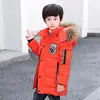 Children New Fashion Winter Outwear for Boys Warm Hooded Long Coat 90% Cotton Baby Casual Jackets Clothes for Boys Kids Parkas