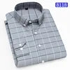 Men's Printed Long Sleeved Slim Fit Plaid Versatile Casual Fashion Floral Shirts