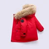 New Children Winter Down Jacket Boy Clothes Thick Warm Hooded Coat Kids Parka Real Fur Teen Clothing Outerwear Snowsuit 2-12 Yrs