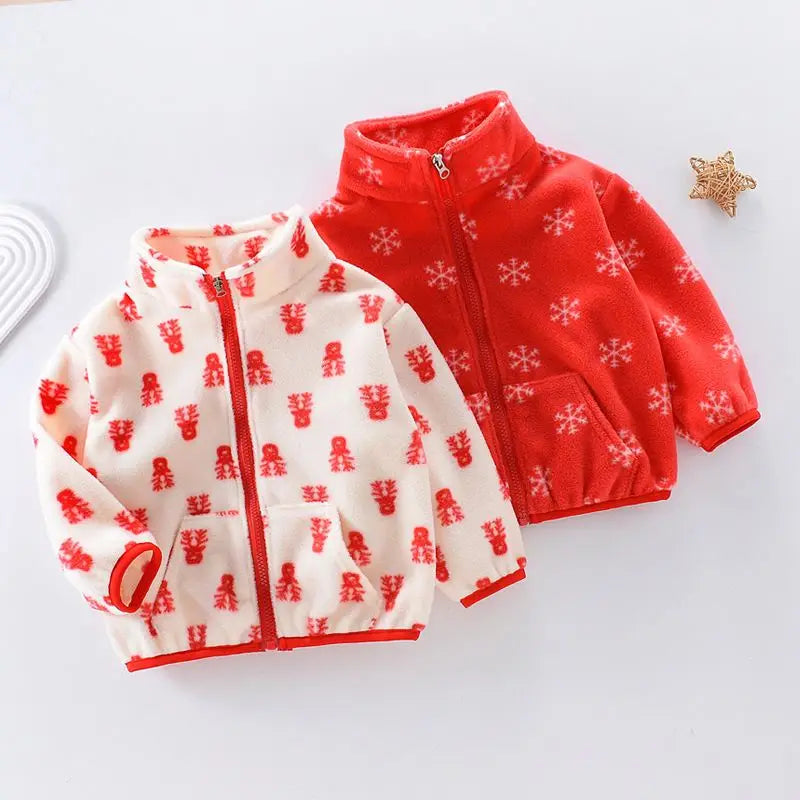 Toddler Girls Hoodies Sweatshirt Children's Spring Jacket Girls Fleece Warm Padded Top Baby Out of the Fall and Winter Clothes