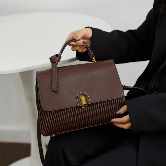 Women hand bag Color Multi Layer Shoulder Square Handbags Ladies Crossbody Tote Sling Bag Top High Quality Leather Single Bag