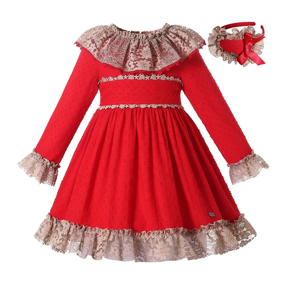 Pettigirl Winter Clothes for Kids 8 Years Old Girl Birthday Dresses New Simple Dress for Girls new 2 3 4 5 6 8 10 12Y 1BAG=1PCS