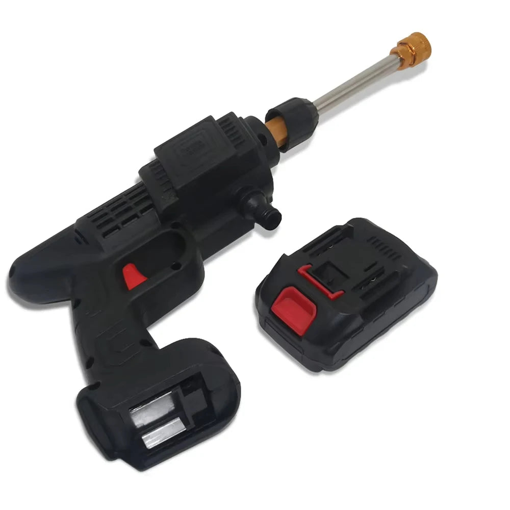 Car Washing Gun Set High Voltage Wireless Portable Car Cleaning Gun Shaped Cleaning Tool Kit Pressure Car Washing