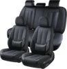 Custom Universal Luxury Napa Leather Car Seat Covers 3D Full Set PVC for Toyota for Rav4 Full Enclosure Vehicle Accessory