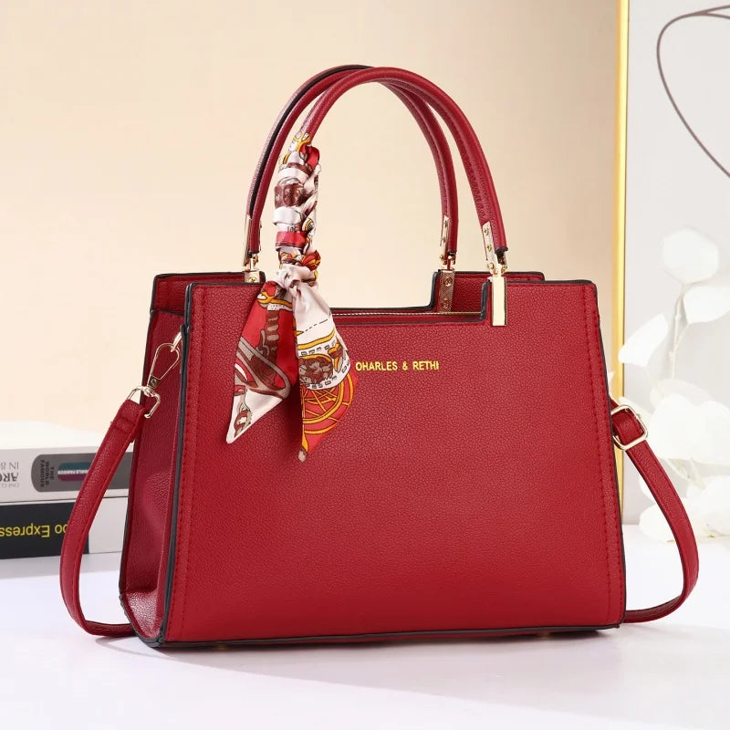 Women hand bag High Quality Fashion Luxury Designer Bag Women's PU Leather Handbag Shoulder Bags for Women Nylon Zipper Sealed Handbag