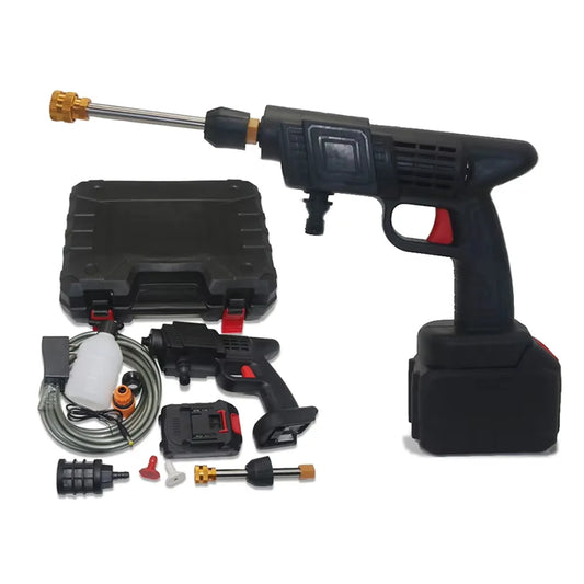 Car Washing Gun Set High Voltage Wireless Portable Car Cleaning Gun Shaped Cleaning Tool Kit Pressure Car Washing