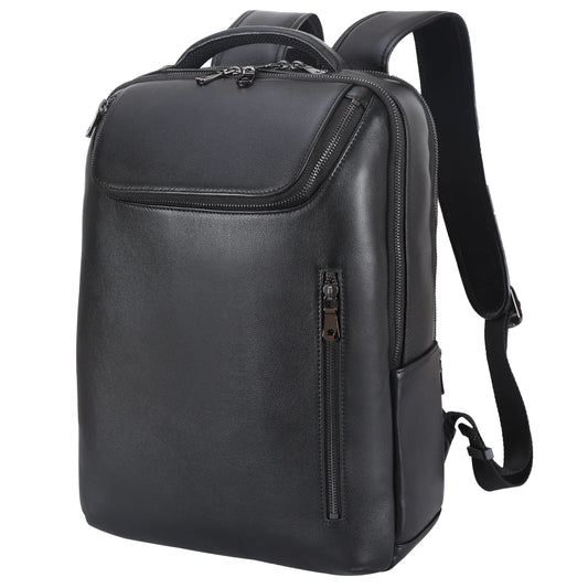 2025 England Genuine Leather Laptop Backpack Softback Business Bag Men Women Black Fashionable Computer School Backpack