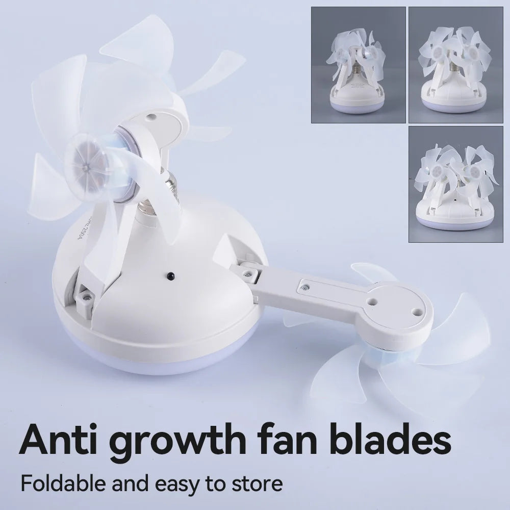 Home accessories Modern Creative Ceiling Fan Lamp Remote Control Foldable Stepless Dimming E27 45cm Drone Ceiling Fan with LED Lights Home Decor