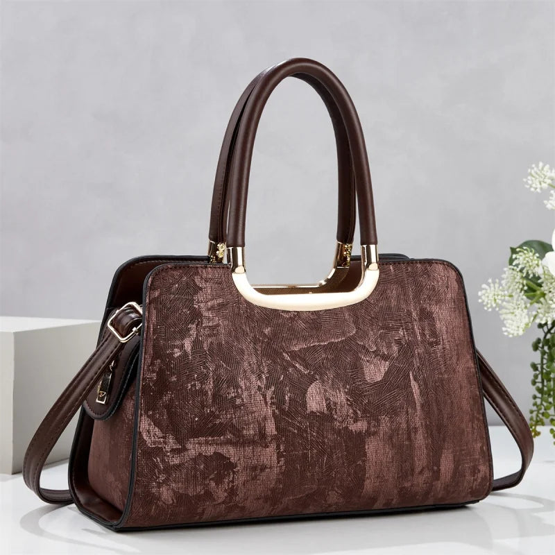 Women hand bag 2026 New Arrival Luxury PU Waterproof Durable Large Capacity Solid Color Fashion Tote Bag for Women Daily Use Bags for Women