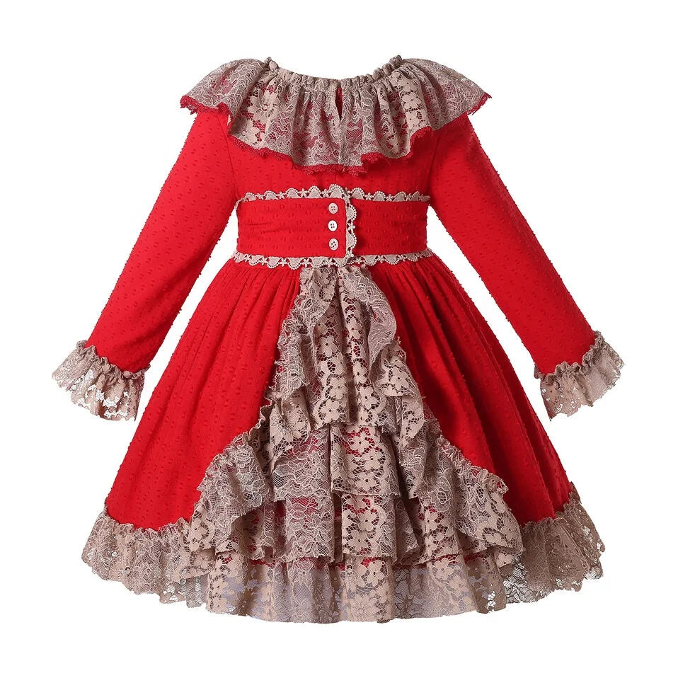 Pettigirl Winter Clothes for Kids 8 Years Old Girl Birthday Dresses New Simple Dress for Girls new 2 3 4 5 6 8 10 12Y 1BAG=1PCS
