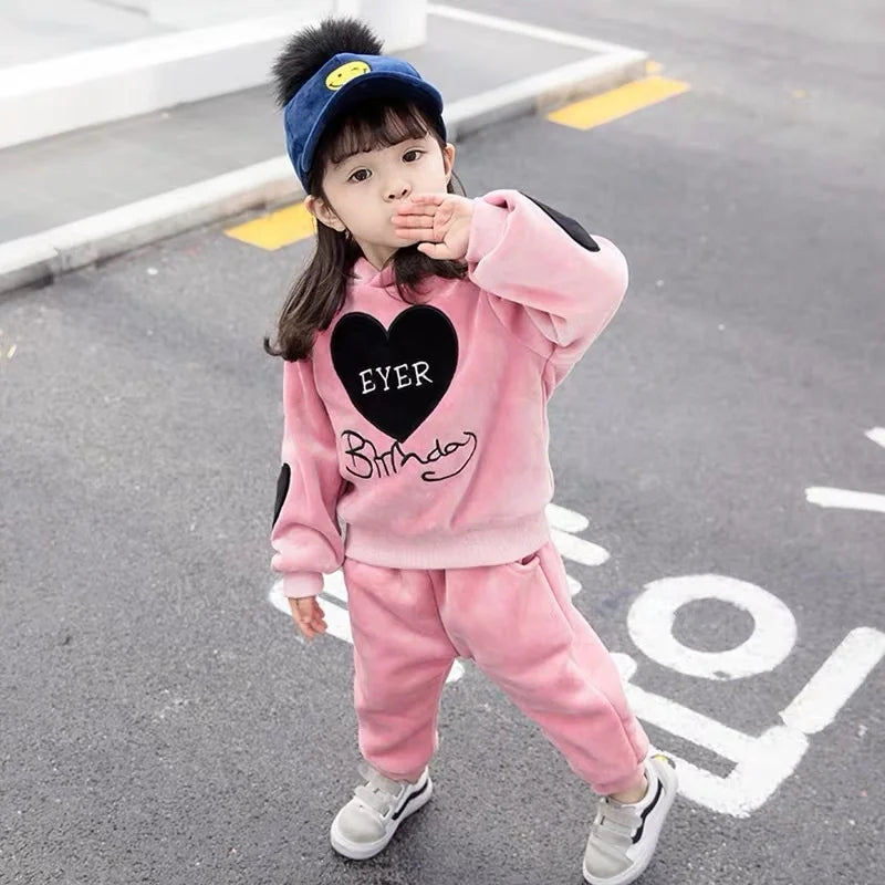 Hot Sale Spring Autumn Newborn Baby Girl Clothing Set Kids Tracksuit Printed T-shirt+Casual Pants 2PCS Children Clothes Suit
