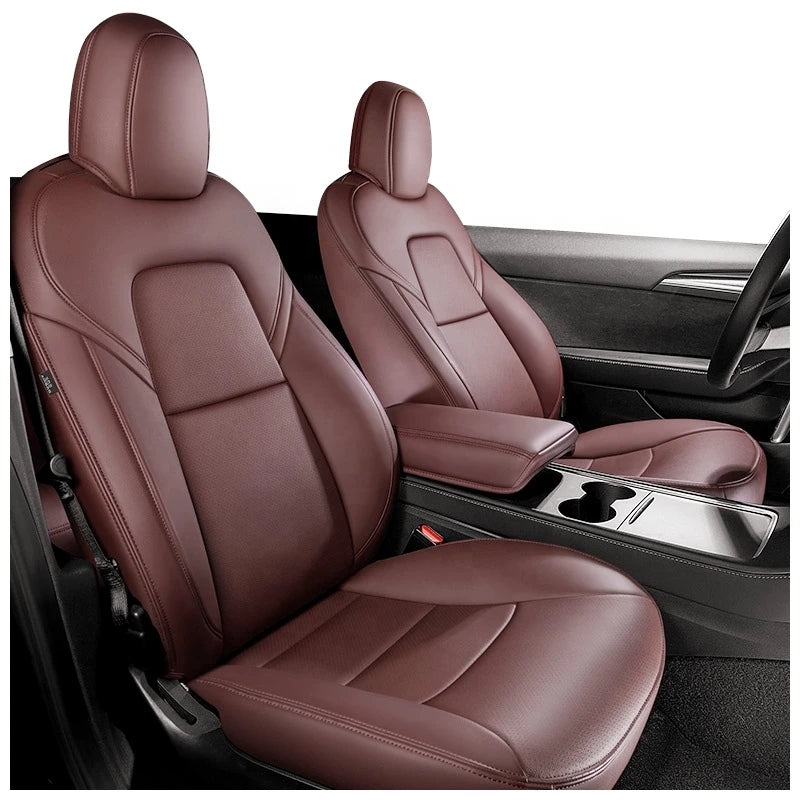 Car Seat cover Model 3/Y Nappa PU Leather All Weather Car Seat Protection Waterproof All Colors Car Seat Cover for Tesla Model 3/Y