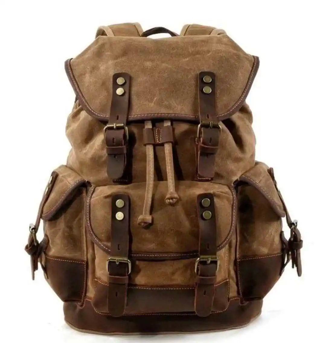 Custom Canvas Men's Weekender Travel Bag with String Closure Portable Computer Bag for Men Women Student School Use Durable