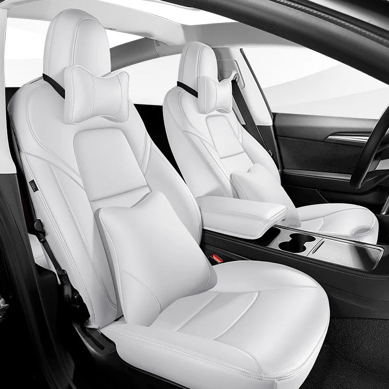 Customized Premium Nappa Leather New Car Interior Accessories Decoration Car Seat Covers for Tesla MODEL 3 MODEL Y