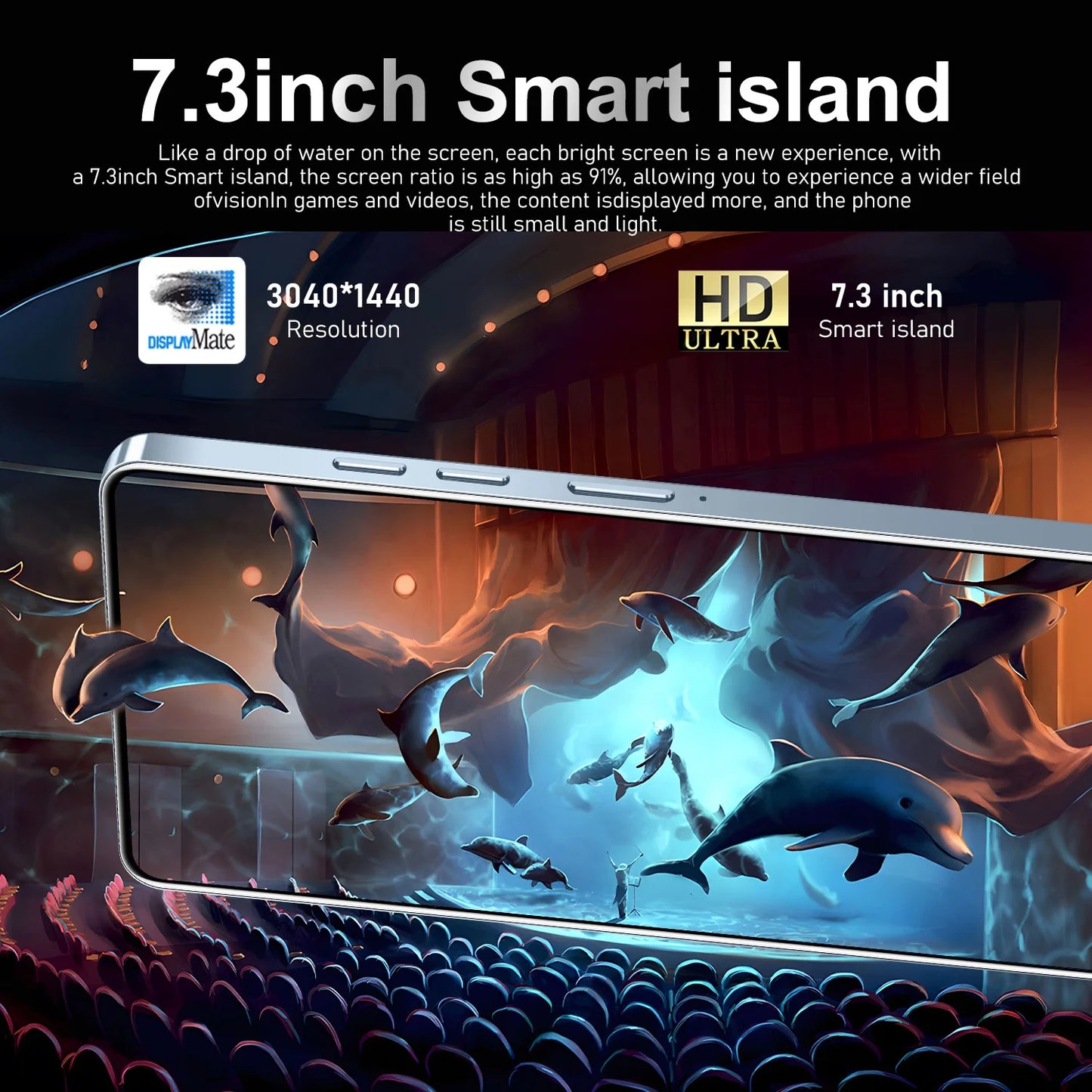 New Design 7.3 Inch Hd Large Screen  Original Gt10 5g Phone Android13 Smart Phone 16GB + 1TB I Nfinix Phones Dual SIM Card