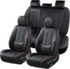Custom Universal Luxury Napa Leather Car Seat Covers 3D Full Set PVC for Toyota for Rav4 Full Enclosure Vehicle Accessory