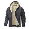 2025 Autumn Winter New Fleece Thick Warm Zipper Coat Hoodies Cardigan Hooded European Size Lamb Fleece Casual Hoodies Sweater