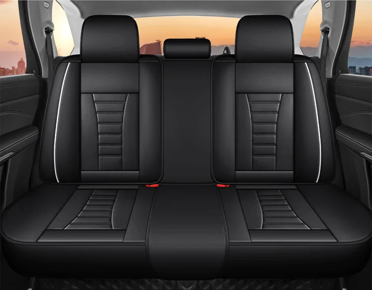car seat cover New Nappa Leather Cushion Car Seat Cover for Five Seats, Winter Seat Cover, Leather Seat Cover