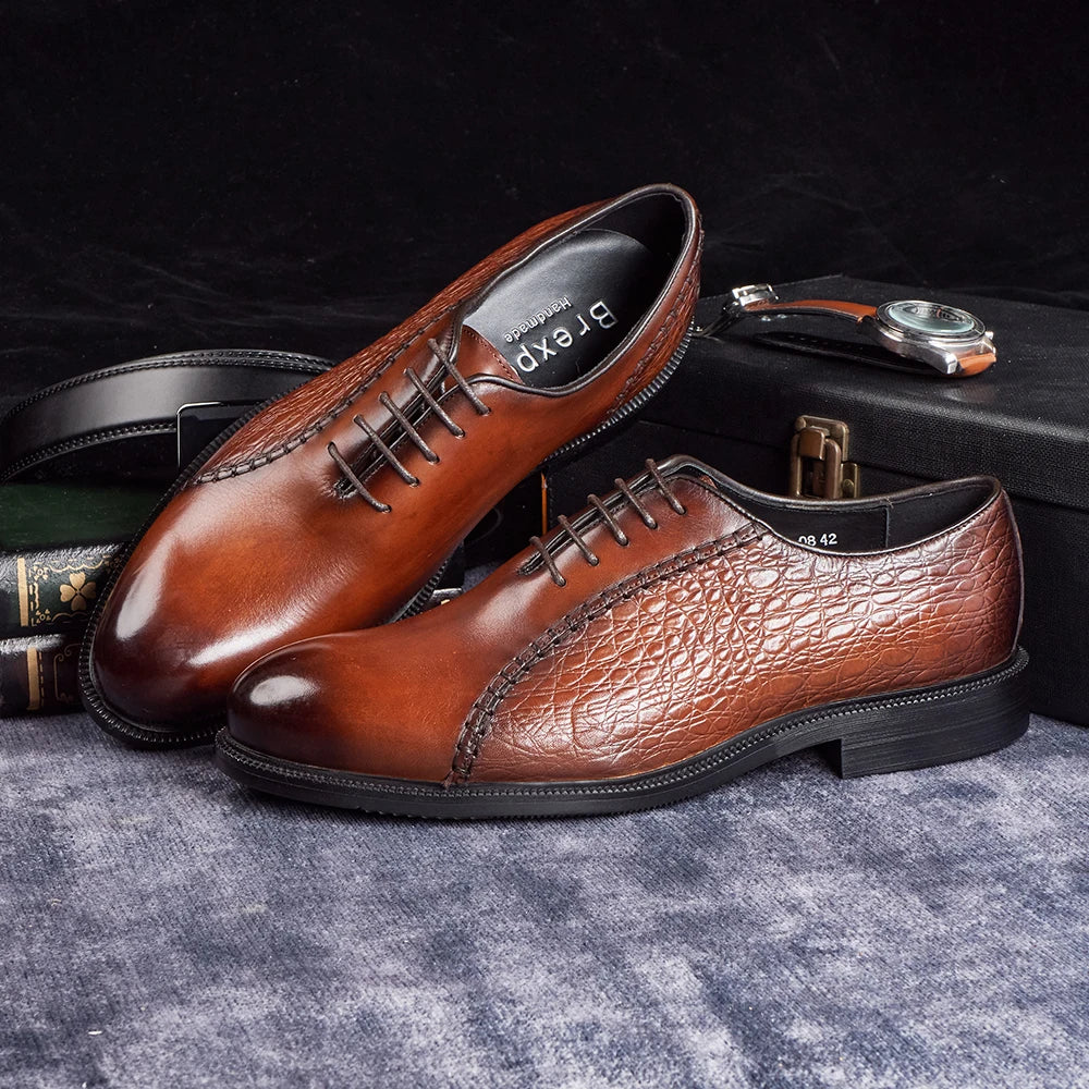 Purely Handmade Designer Men's Elegant Casual Shoes Oxfords-Factory Wholesale