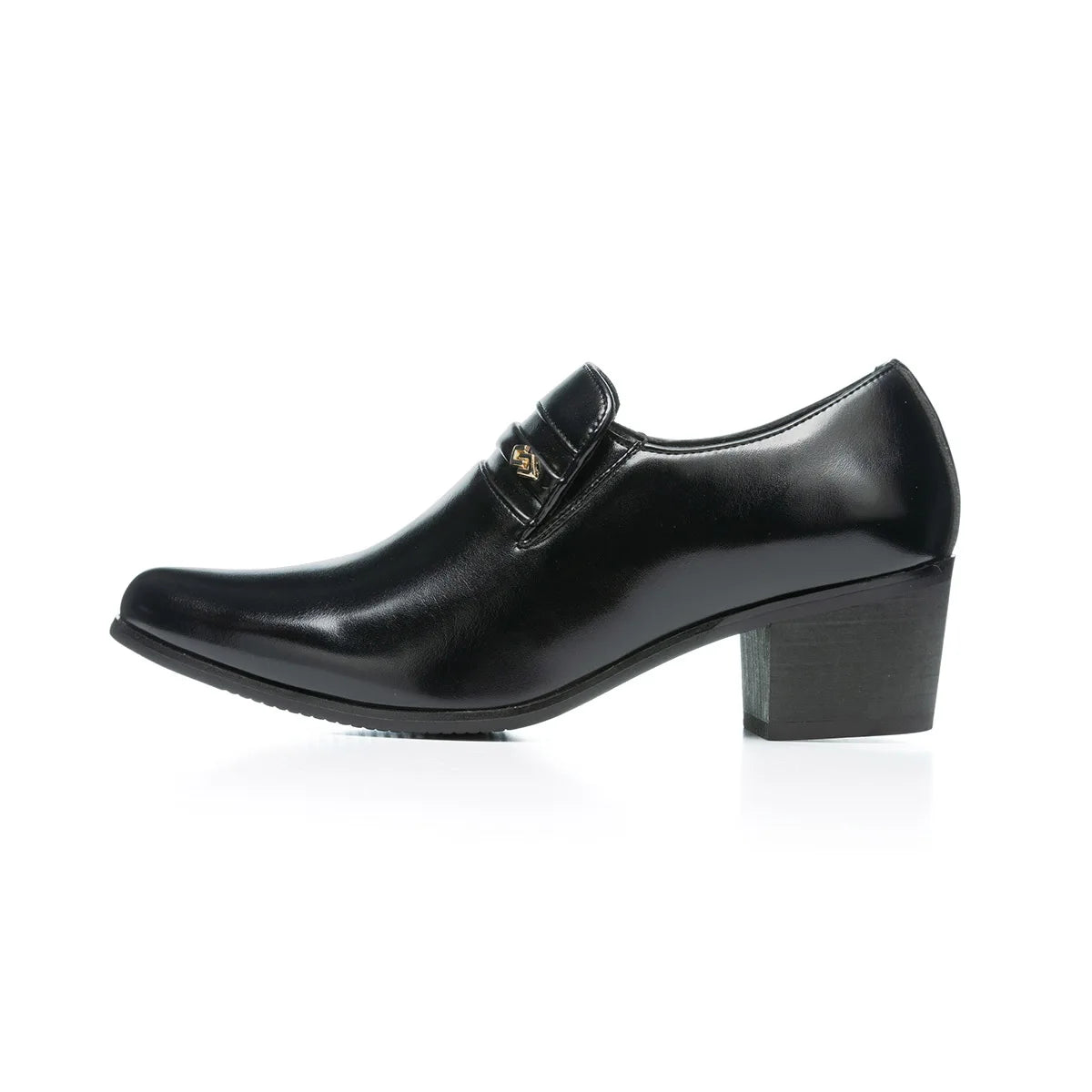 New High Heel Casual Shoes for Men Fashion Leather Latin Dance Shoes 38-46 Big Size Export High Quality Slip-on Dress Shoes
