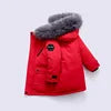 New Children Winter Down Jacket Boy Clothes Thick Warm Hooded Coat Kids Parka Real Fur Teen Clothing Outerwear Snowsuit 2-12 Yrs