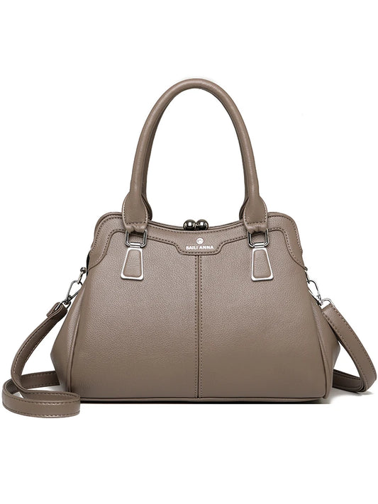 New High-End PU Fashion Women's Casual Tote Crossbody Bag with Zipper Closure Versatile Daily Use